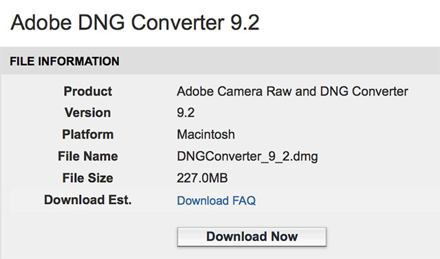 Osx Adobe Digital Negative Converter Download