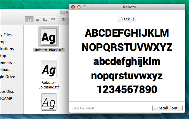 Fonts for mac and windows